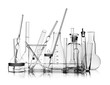 canvas print picture - group laboratory glassware