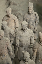 Detail Of Terracotta Warriors Of Xian, China
