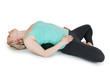 Yoga woman green position_128