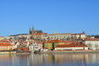 Panorama Hradczan, widziana z Mostu Karola, Praga, Czechy