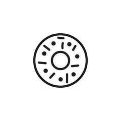 Sticker - Doughnut line icon