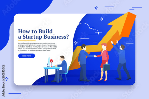 People Work In A Team And Achieve The Goal Business Planning