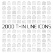 © dstarky - Exclusive 2000 thin line icons set