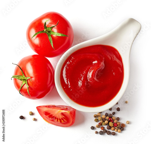 Fotomural bowl of tomato sauce ketchup