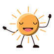© djvstock - kawaii happy sun icon over white background, colorful design. vector illustration
