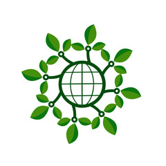 Sticker - eco tech logo