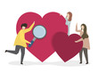© Rawpixel.com - Illustration of people looking for love