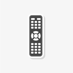 Wall Mural - TV remote control sticker, simple vector icon