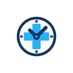 Wall Mural - Time Medical Logo Icon Design