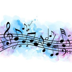 Obraz na płótnie fiołek muzyka motyl jazz melodia