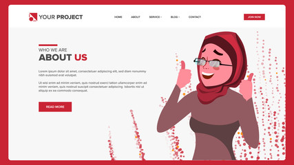 Wall Mural - Web Page Design Vector. Business Reality. Site Scheme Template. Cartoon Person. Invest Conference. Illustration