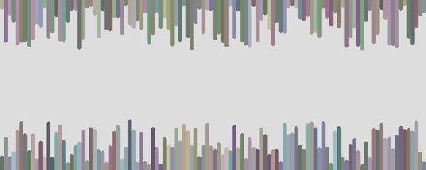 Wall Mural - multicolored banner background template design - horizontal vector graphic from vertical rounded str