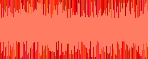 Wall Mural - red modern banner background template - horizontal vector graphic design from vertical lines