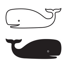 Whale Vector Character Cartoon Icon Logo Dolphin Shark Tail Fin Illustration