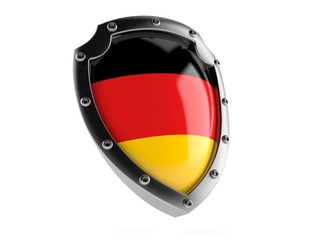 Sticker - Shield with german flag