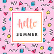 © olhakostiuk - Hello summer sale banner.