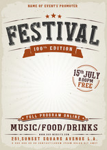 Music Festival Vintage Poster