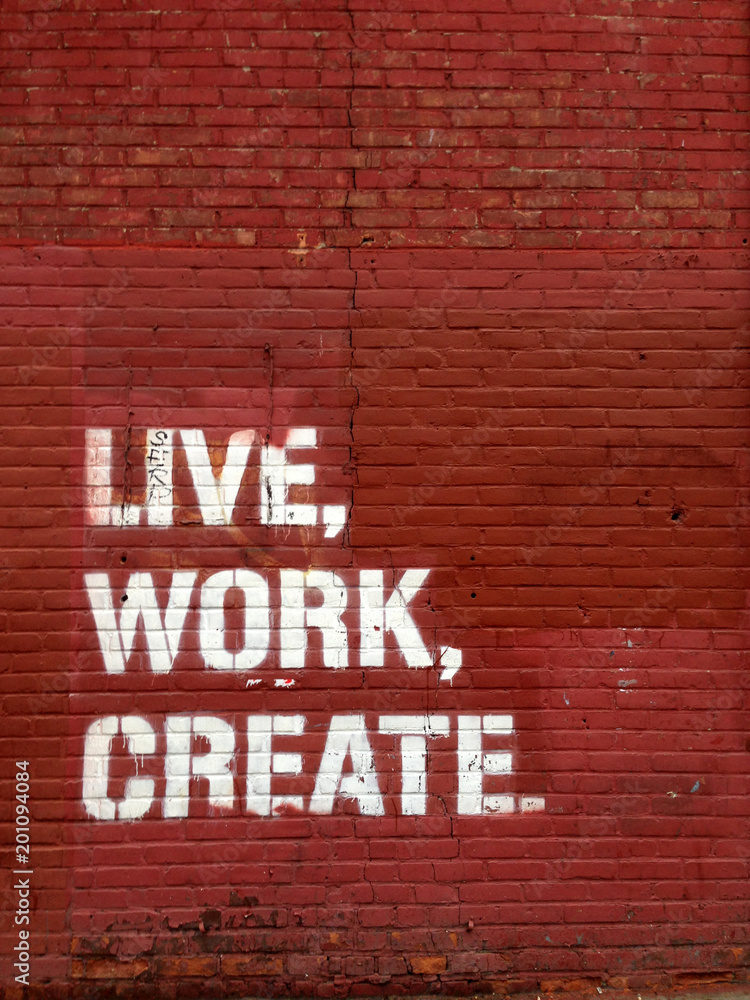 Live Work Create Stock Photo | Adobe Stock