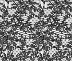 Wall Mural - seamless floral lace pattern, vector illustration