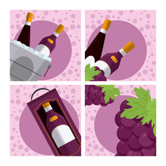 Sticker - Set of wine collection