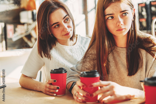 Woman Trying To Comfort Her Sad Friend Buy This Stock Photo And