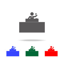 Judge Icon. Elements Of People Profession In Multi Colored Icons. Premium Quality Graphic Design Icon. Simple Icon For Websites, Web Design, Mobile App, Info Graphics