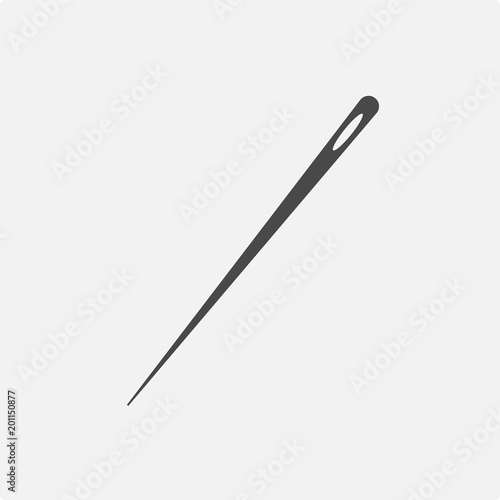 Leinwand Poster  sewing needle vector icon