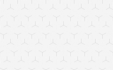 Wall Mural - Pattern seamless abstract background white and gray line. Geometric pattern design vector.