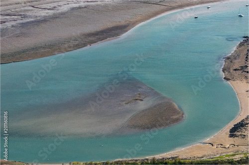 Fotografia, Obraz vue aérienne de l'estuaire de la Rance en Bretagne en France