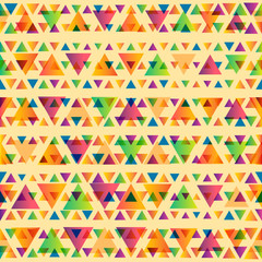 Aufkleber - Vector color triangles pattern.