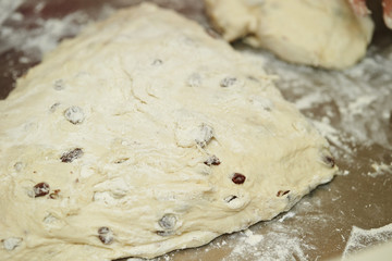 Wall Mural - Fresh bread dough 