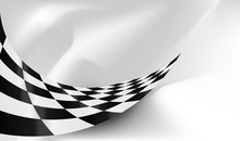 Checkered Flag Background Vector Race Design
