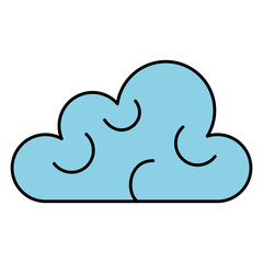 Poster - cloud sky isolated icon vector illustration design