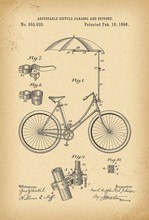 1896 Patent Velocipede Bicycle History  Invention