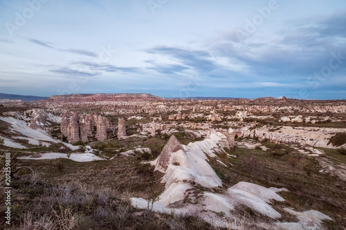 Fotografie, Obraz panoramic view of most famous valley in Turkey called Love Valley on sunset