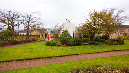 Wall Mural - Park in the centre of the little village of Banton in North Lanarkshire, Scotland.