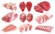 © vitals - Collection of meat. Beef, pork, chicken. Different parts of meat.