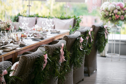 Garland Of Flowers And Greenery For Table Decoration Luxury