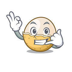 Call me longan fruit mascot cartoon