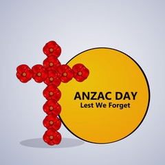 Illustration of Anzac Day background