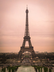 tour eiffel in paris in sunset