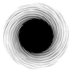 Aufkleber - Spiral, swirl, twirl abstract design element. Rotating motif