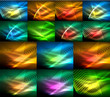 © antishock - Mega collection of neon glowing shiny light backgrounds