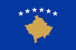 Kosovo Flag Vector Flat Icon