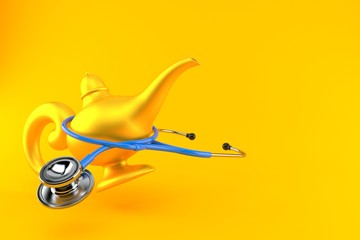 Poster - Magic lamp with stethoscope