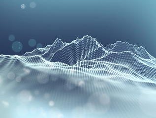 Wall Mural - fondo abstracto de tecnologia y ciencia.diseño de patron de puntos.informatica e internet