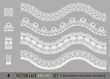 © Дарья Березина - frame lace ornament set, pattern brush.