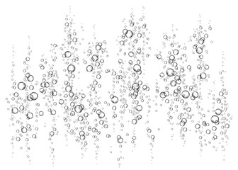 water or oxygen bubbles.