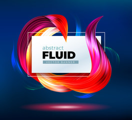 Wall Mural - colorful geometric background. fluid shapes composition. eps10 vector.