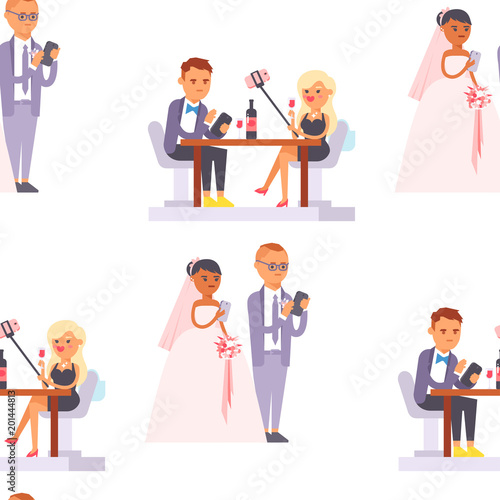 People And Gadgets Concept Busy Person Smart Phone Social Communication Lifestyle Online Social Network Modern Life Problem Connection Using Tablet Or Laptop Computer Buy This Stock Vector And Explore Similar Vectors